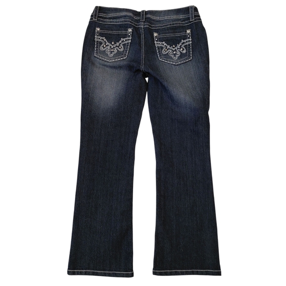 Blue Flare & Wide Leg Jeans with Classic Denim Texture - Picture 2 of 7